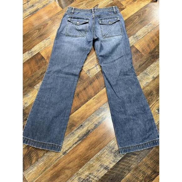 Y2K 2005 Tommy Hilfiger Vintage Hipster Flare Wide Leg Low Rise Wash Sz 30 - Picture 6 of 6